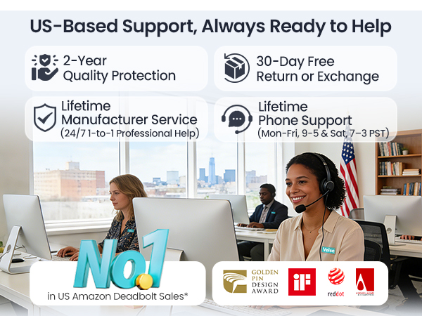 keyless entry door lock with handle