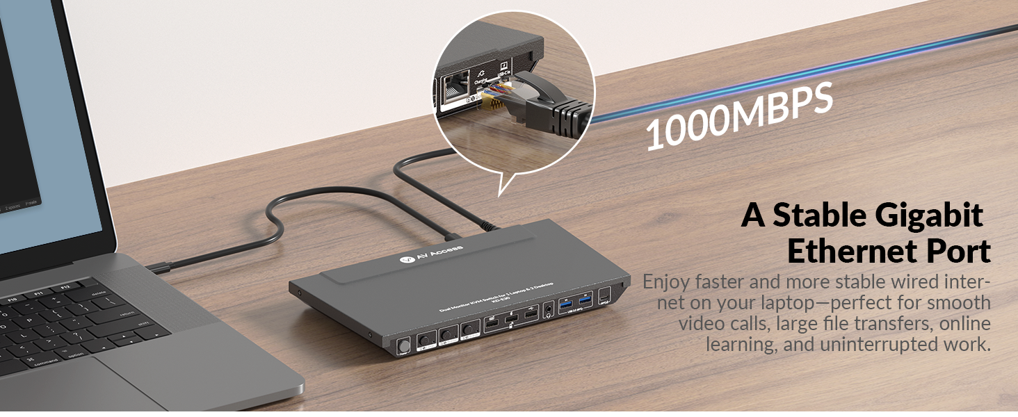 KVM Switch docking station 2 monitors