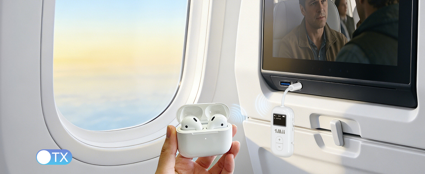 SafeFly Dual Bluetooth Transmitter for airplane