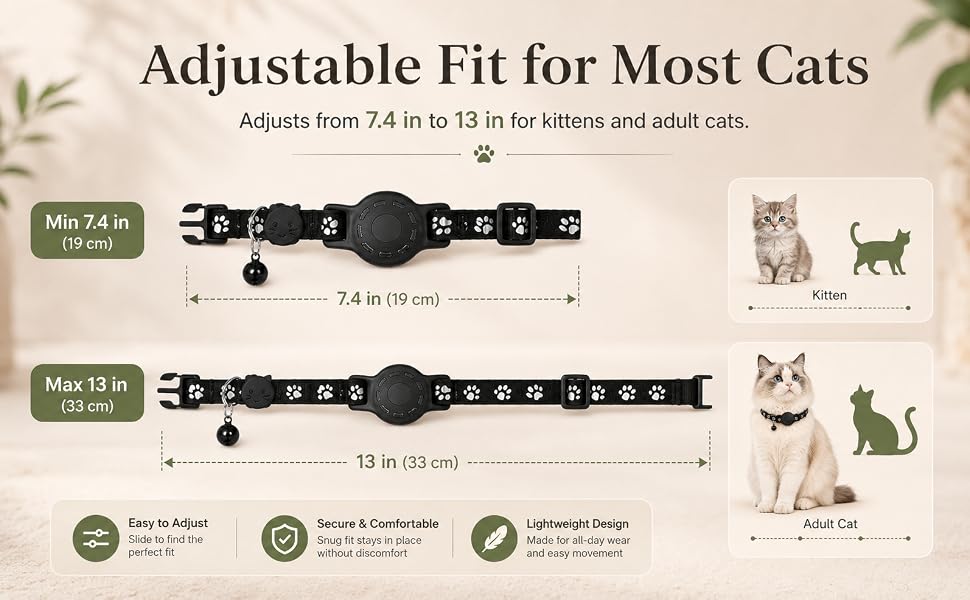 Smart Cat GPS Collar - Waterproof Pet Tracker for Android