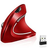 Vassink Ergonomic Rechargeable Wireless Mouse, 2.4Hz Rechargeable Wireless Vertical Optical Mice ...