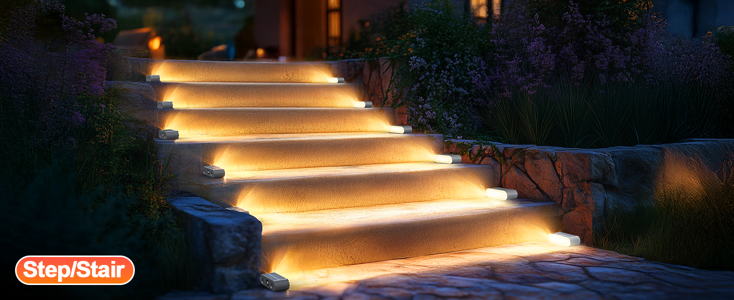 Solar step lights outdoor