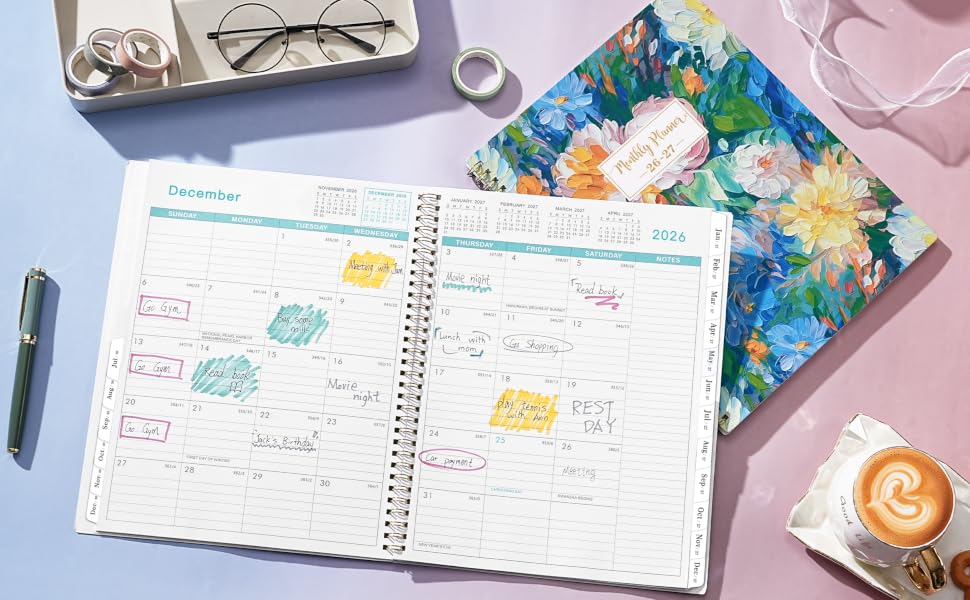 2026-2027 monthly planner
