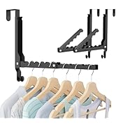 WLCSNG Over The Door Hooks, Extended Over The Door Clothes Hanger with 11 Ridges,Space-Saving Ove...