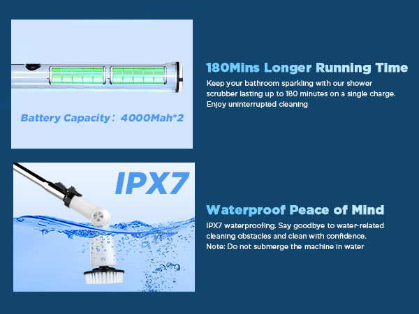 electric spin scrubber brush power brush floor scrubber