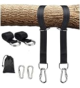 Tree Swing Hanging Straps,2 Heavy Duty Safety Lock Carabiner Hooks, Polyester Straps Perfect for ...