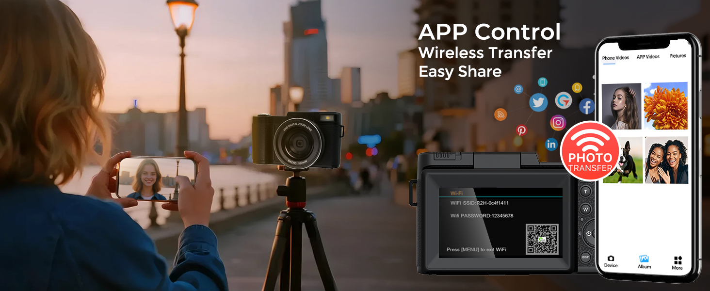 4k video camera wifi camcorder