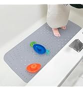 Nuby Cushioned Bath Mat for Babies and Toddlers - Non-Slip Shower and Bathtub Mat with Suction Cu...