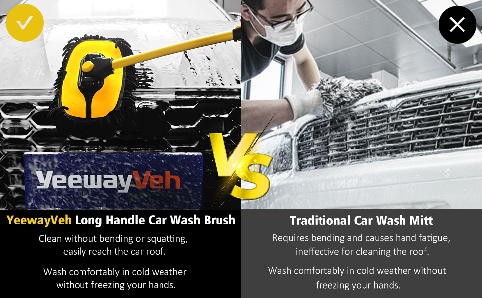 car wash brush mop with long handle car cleaning brush