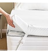 NEWBULIG 2 Inch Gel Memory Foam Mattress Topper, High Density Cooling Toppers Pad with Removable ...