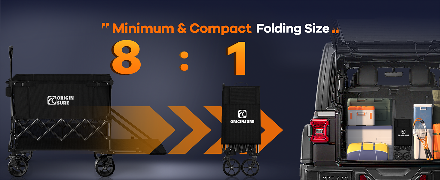 small size easy to fold up and place in the car