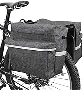 BV Bike Panniers 26L With Adjustable Hooks - Panniers For Bicycles With Carrying Handle, Bike Pan...