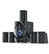 Bobtot Surround Sound Systems Wireless Rear Satellite Speakers - 5.1/2.1 Channel Home Theater Sys...