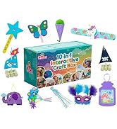 QuTZ Craft Kits for Kids Ages 4-8, 10-in-1 Toddler Craft Box, Build Projects That Glow, Float, We...