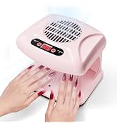 Nail Dryer for Regular Polish,LXIANGN 300W Timing Warm Cool Wind Air Nail Drying Fan with Auto Se...