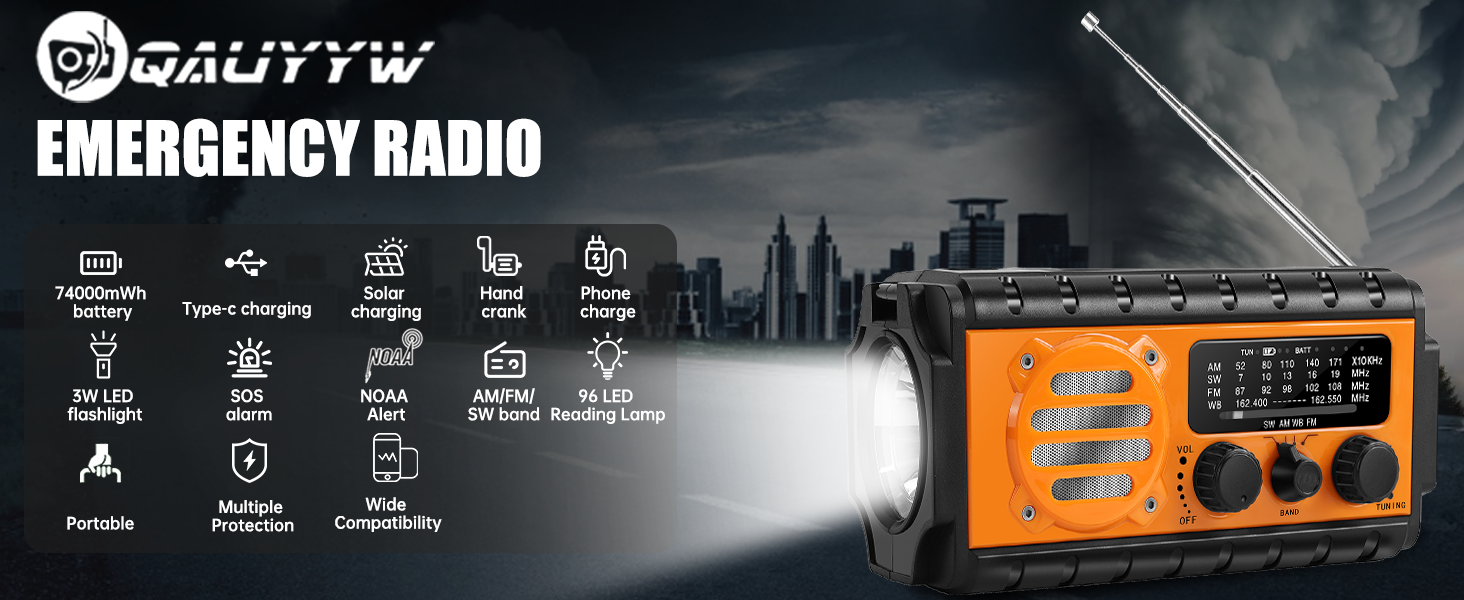 Emergency weather raido