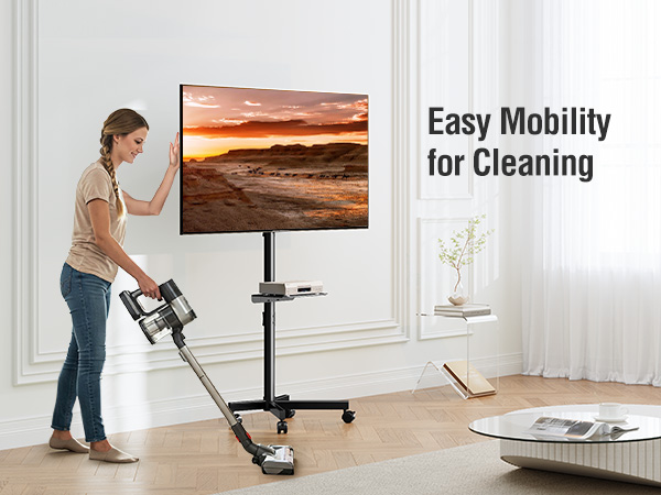 Rolling TV Cart