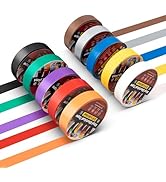 RED WOLF 10 Pack Colored Electrical Tape 3/4 Inch x 66 Ft Industrial Grade UL/CSA Listed 7 Mil Th...