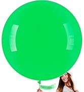 PartyWoo Green Balloons, 4 pcs 36 Inch Clover Green Large Balloons, Big Green Balloons for Balloo...