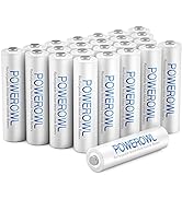 AAA Rechargeable Batteries 24 Pack, POWEROWL High Capacity Rechargeable AAA Batteries 1000mAh 1.2...