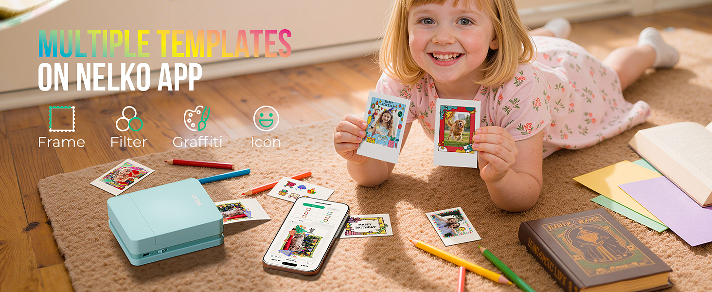 Nelko PP01 photo printer portable photo printer photo picture printer mini photo printer