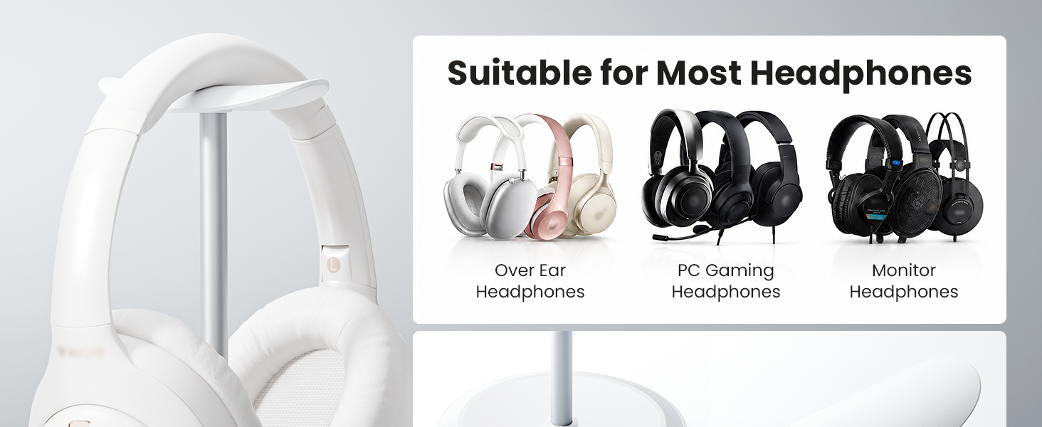 white headphone stand