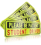 4 PCS Student Driver Magnet for Car, Please Be Patient Funny Magnetic Student Driver, New Driver ...