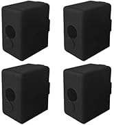 4PCS Silicone Socks Cover for FLSUN V400 3D Printer High Temperature and Durable Black Silicone S...