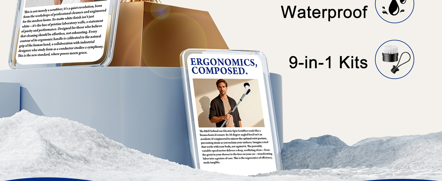 Electric spin scrubber