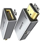 Reborn HDMI to DisplayPort Adapter | 4K@60Hz HDMI (Source) 2.0 Male to DP (Display) 1.2 Female Co...