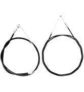 1 Pair Black Bike Brake Cable, Front and Rear Brake Cable, Bike Brake Wire Set for Road Bike and ...