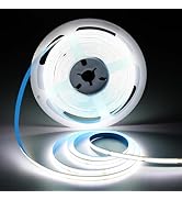 ShineBurky 32.8FT/10M COB LED Strip Lights, Cold White 6500K Cuttable LED Tape Light, 3200 LEDs H...