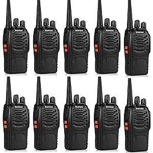 Walkie Talkies for Adults Long Range Baofeng BF-888S Professional Handheld 16 Channel Two Way Radio