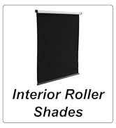 Interior Roller Shades. Black woven shade for blocking out light and reducing heat inside trailer.