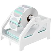 MUNBYN Label Holder for Rolls and Fan-Fold Labels, Thermal Sticker Roll Holder for Desktop Therma...