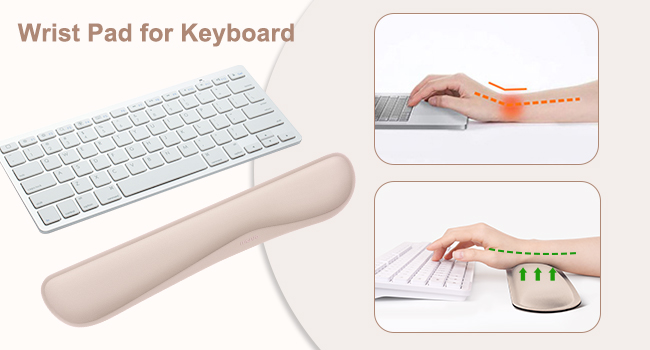 Ergonomic Mouse Pad and Keyboard Wrist Rest