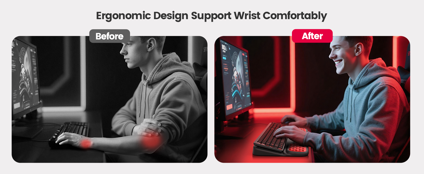 ergonomic keyboard wrist rest