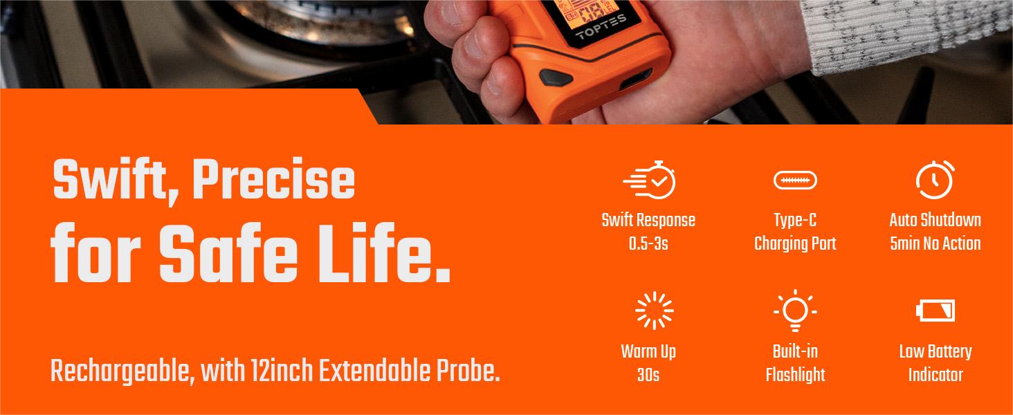 PT760 Rechargeable Natural gas leak detector