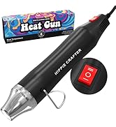 Craft Heat Gun for Crafts, 2-Speed 300W Mini Hot Air Torch Tool for Resin, Polymer Clay, Candle M...