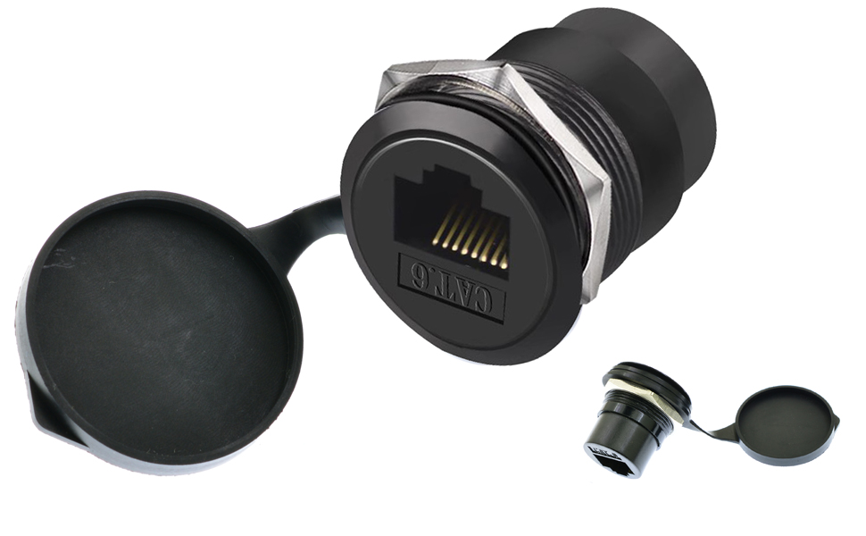 RJ45 Round panel mount