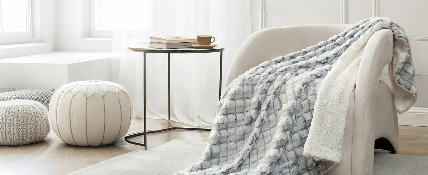 Royal Luxe Micromink Sherpa Reversible Throw