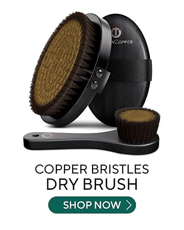 Copper Dry Facial Brush Copper Dry Body Brush