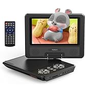 YOTON 9.5" Portable DVD Player for Kids and Car, 7.5" Swivel HD Screen with 4-6 Hours Built-in Ba...