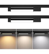 TuyuBEE 3 Color Linear H Track Lighting Heads H Type Track Light Heads Dimmable LED Track Lightin...