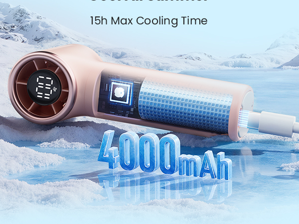 hand held fan rechargeable mini handheld fan 4000mAh battery 15h max cooling birthday gifts for men