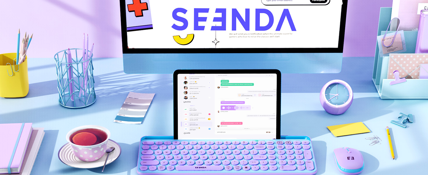 cute wireless keyboard mouse bluetooth keyboard and mouse for ipad keyboard mouse with number pad