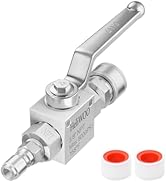 Heliwoo Pressure Washer Ball Valve, 3/8" Quick Connect Ball Valve for Power Washer Hose, 5000 PSI