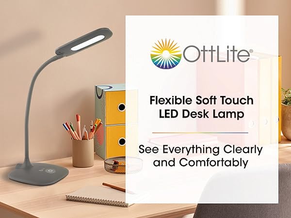 Flexible Soft Touch LED Desk Lamp