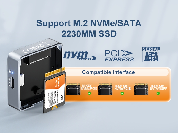 NVMe sata 2230 ssd enclosure 