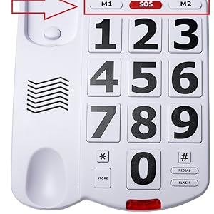 Large button elderly desktop telephone